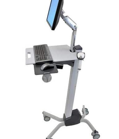 The Ergotron Neo-Flex LCD cart is low-cost, height-adjustable cart